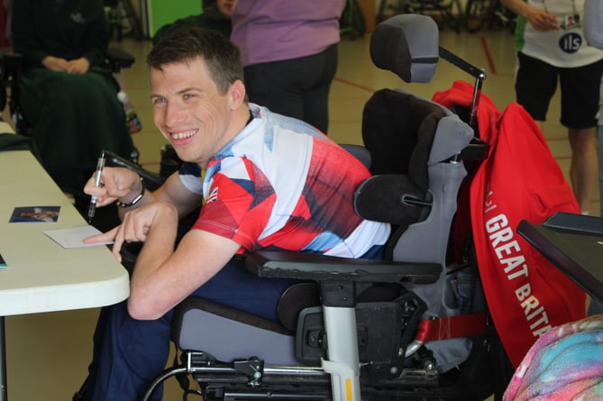 Boccia star David Smith visits Treloar s students in Holybourne